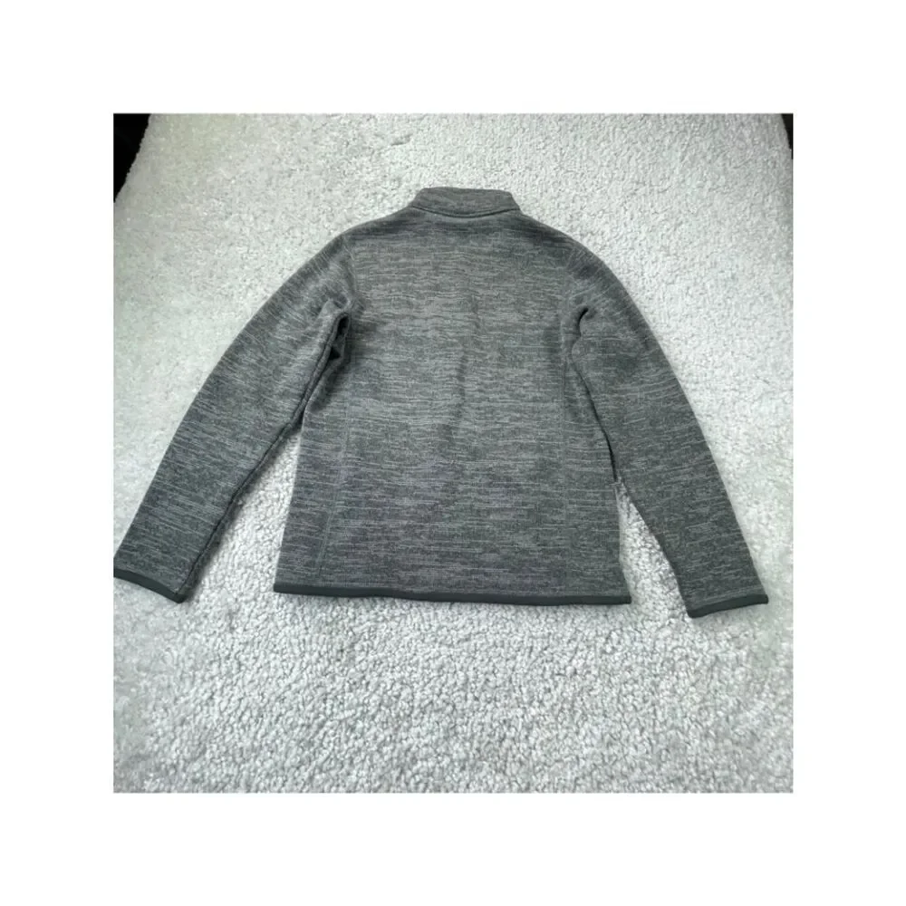 Patagonia Better Sweater 1/4 Zip Pullover Gray Youth Kids Girls 14/XL